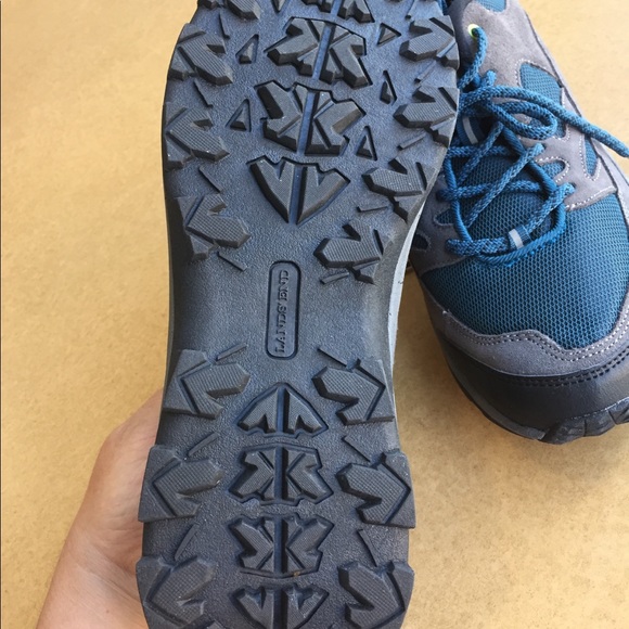 ⭐️10EE wide New Lands’ End men’s trek walking shoes brown & teal green blue - Picture 7 of 9